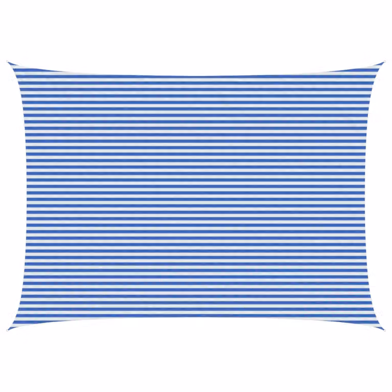 Telo Ombra Rettangolare vidaXL in HDPE Blu e Bianco 5 x 6 m