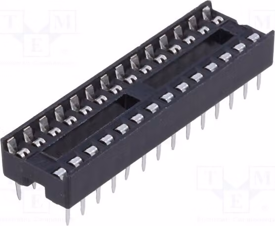 10x Zoccolo: DIP DS1009-28AT1NS, zoccolo DIP, tipo Stard, montaggio a foro passante (THT), numero di pin: 28, passo: 7,62 mm