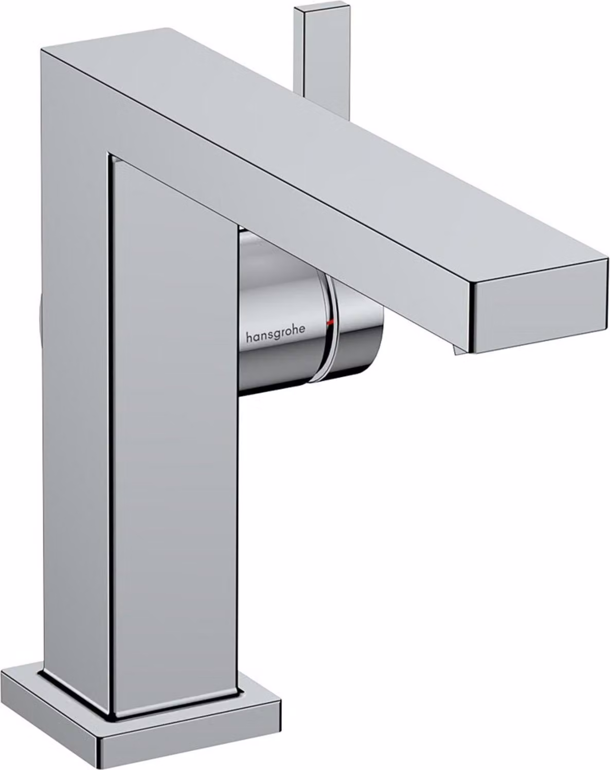 Mitigeur monocommande de lavabo hansgrohe Tecturis E Fine 110, portée 155 mm, sans garniture de vidage, CoolStart, EcoSmart+, 73021000, 73021000