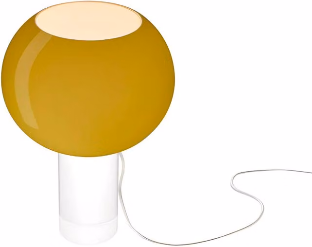 Foscarini Buds 3 Lampada da tavolo in vetro trasparente, verde e giallo con lampadina sostituibile E27