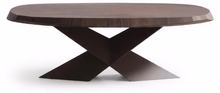 Tavolino da caffè moderno, color marrone, design elegante e lussuoso, ideale per il soggiorno, realizzato in legno
