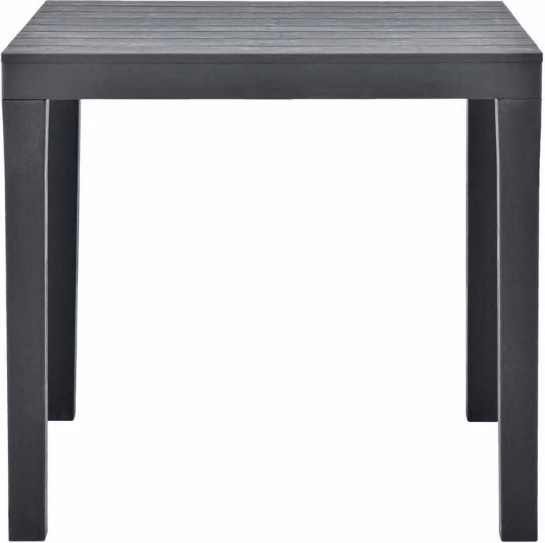 Tavolo da Giardino Antracite 78x78x72 cm in Plastica
