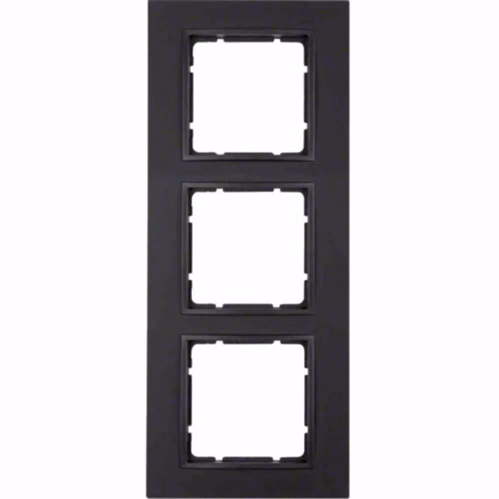 Berker frame anth/matt 3-gang 10136626