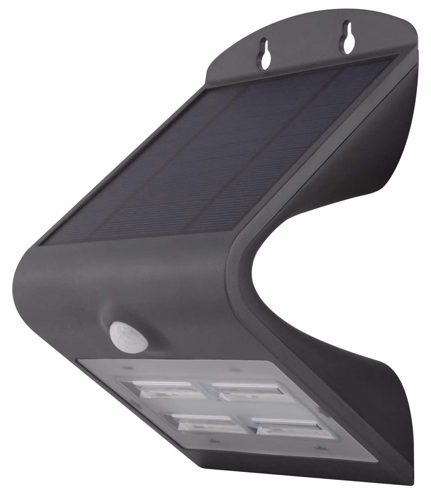 Lampada da esterno a LED solare con sensore di movimento, 3,2 W, 400 lumen, grado di protezione IP54, colore antracite