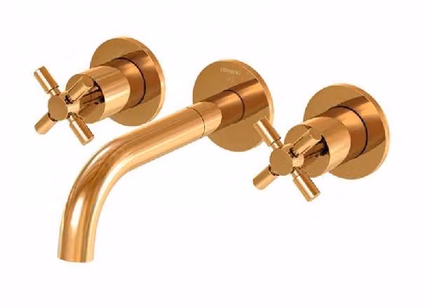 Steinberg Série 250 robinetterie de lavabo, set complet, 3 trous, incl. corps dencastrement, saillie 195mm, 2501902RG, 2501902RG