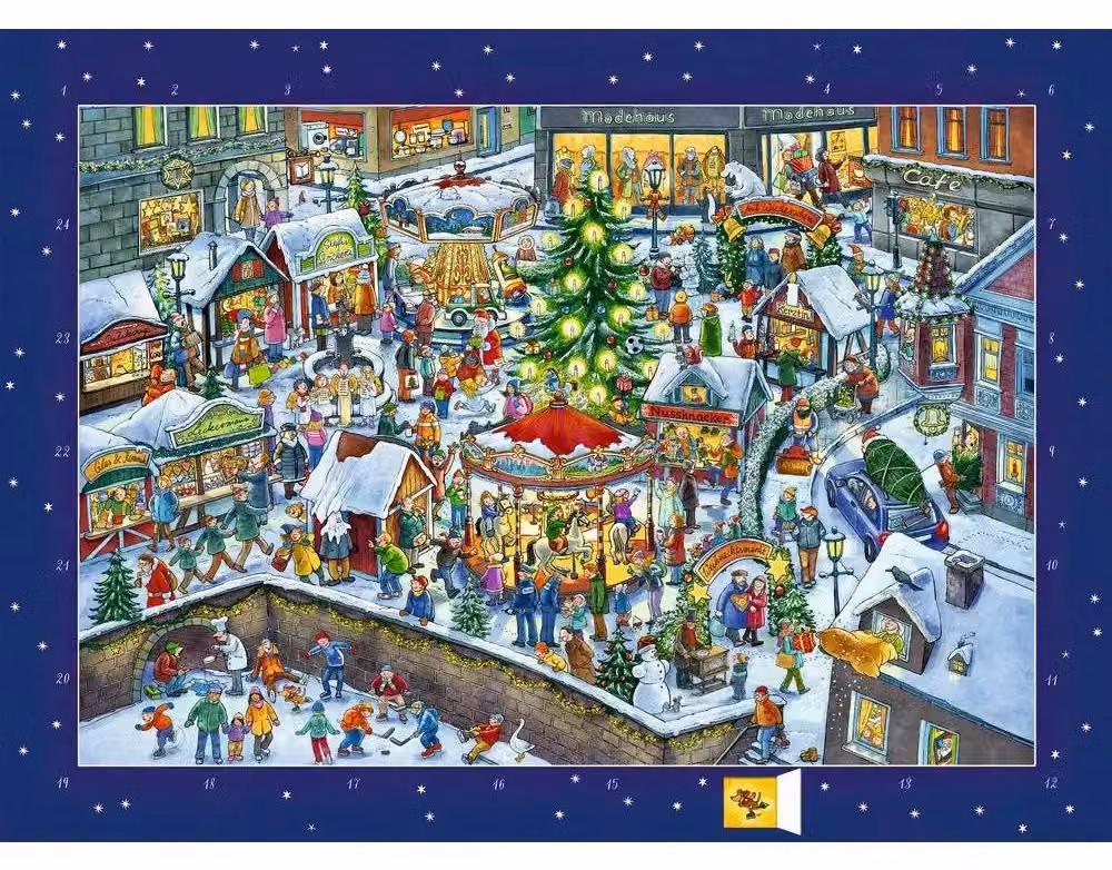 Calendario da parete del mercatino di Natale di Wimmeliger