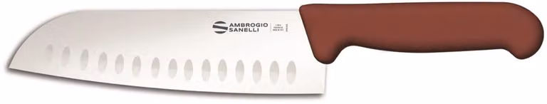 Coltello santoku, lama cm 18, linea Barbecue