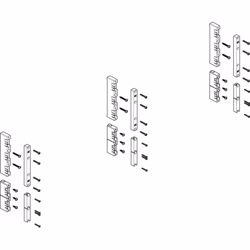 Modulo barra collettrice ABN piatto 3-4FB/3RE 60 mm per CU 12x5 - 30x10 mm, 5 poli, EBM 32 mm MFS43605