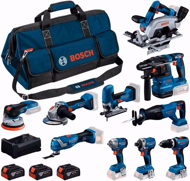 Bosch Kit Professional 10 utensili 18V Blu 0615A500EH
