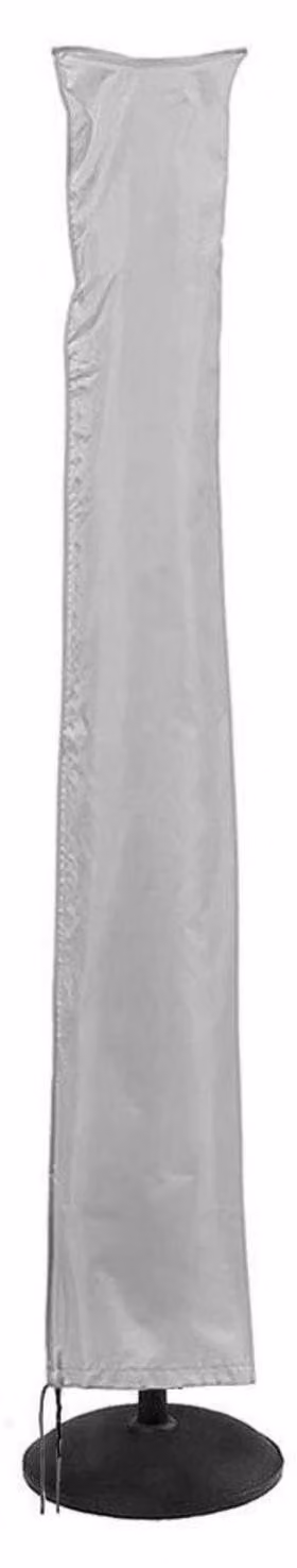 Copertura impermeabile e resistente al vento per ombrellone, dimensioni 240x57 cm, colore grigio, realizzata in tessuto Oxford