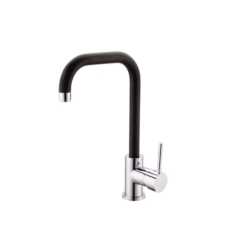 IDRO-BRIC Miscelatore Lavello Florida Bocca Alta Grigio-Nero 35mm