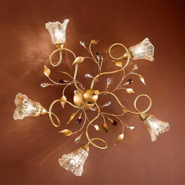 EMMA Plafoniera Lampada a Soffitto a 5 Luci Stile Classico