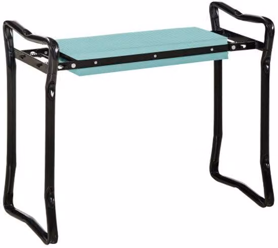 Sedia pieghevole da giardino - 58x28x49 cm - Ideale per lavori di giardinaggio come seminare, falciare, innaffiare e vangare il terreno - Verde