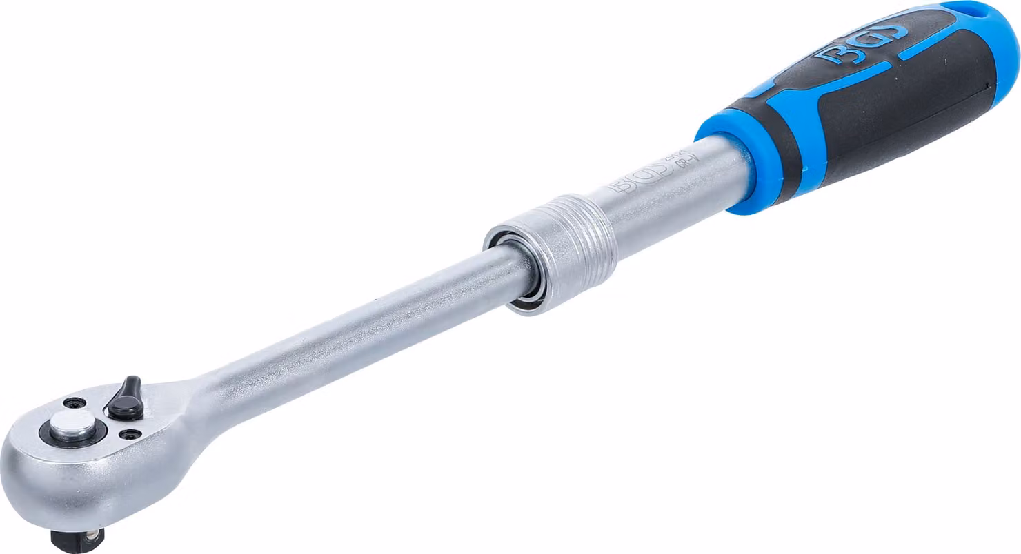 Cricchetto reversibile BGS, estensibile, attacco quadro 10 mm (3/8") 240 - 345 mm - 25121