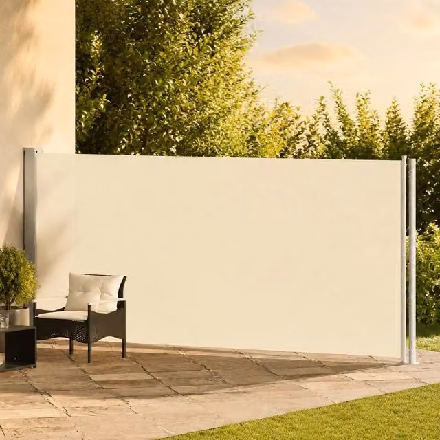 Extendable Side Awning 180x600 Cm Cream