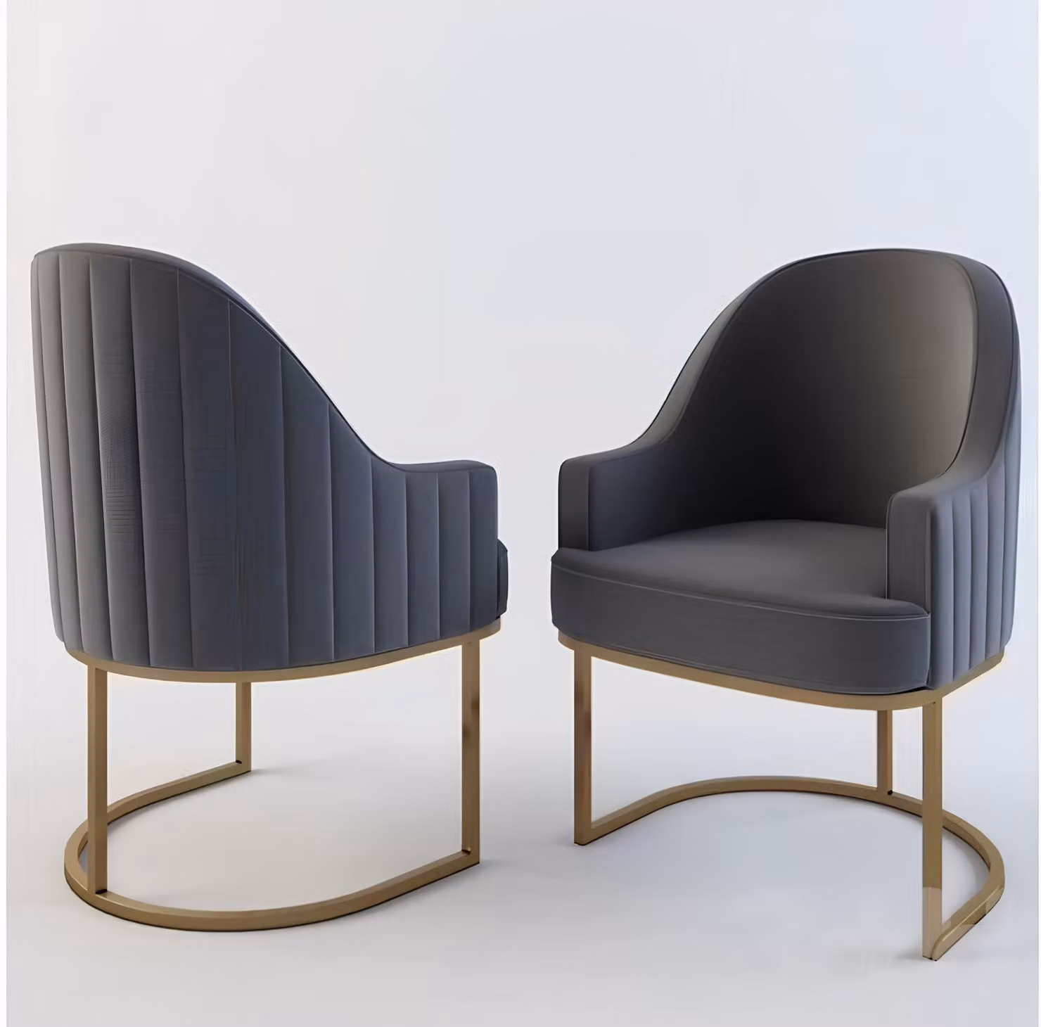 Design Sessel Metall Relax Lehn Stuhl Lounge Möbel Wohnzimmer Abstrakte Stühle