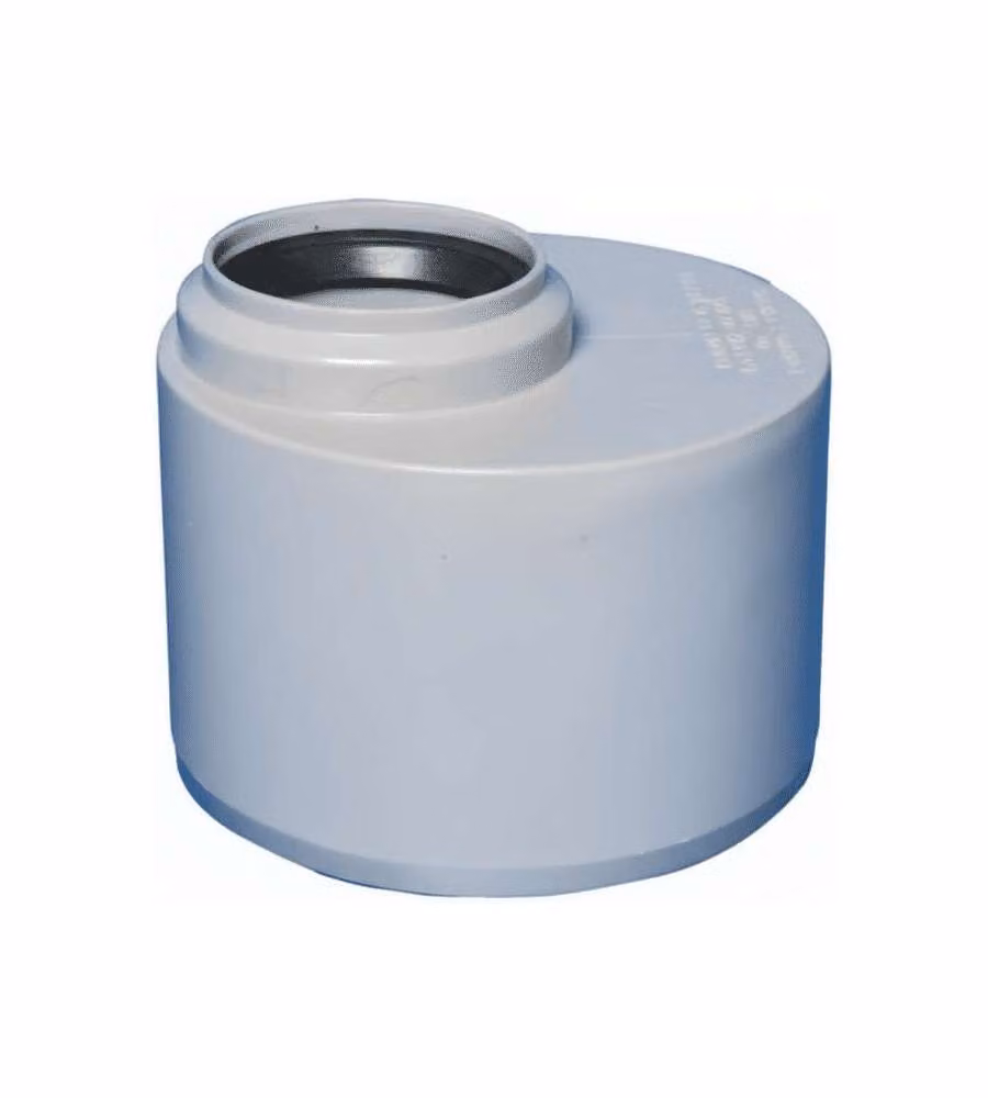 Bampi Raccordo Plastica Riduzione con Bicchiere 110/40 Bianco