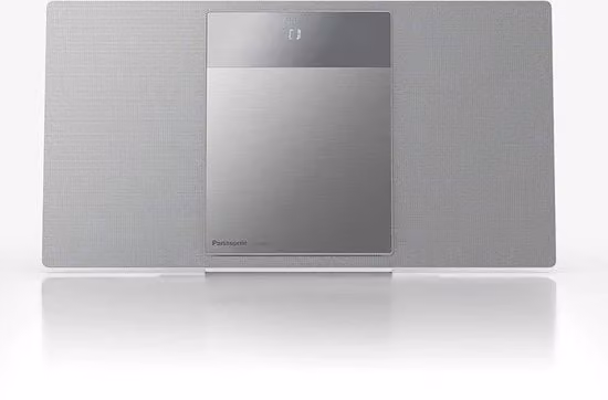 Sistema Hi-Fi da parete con lettore CD, Bluetooth e DAB+ in colore grigio