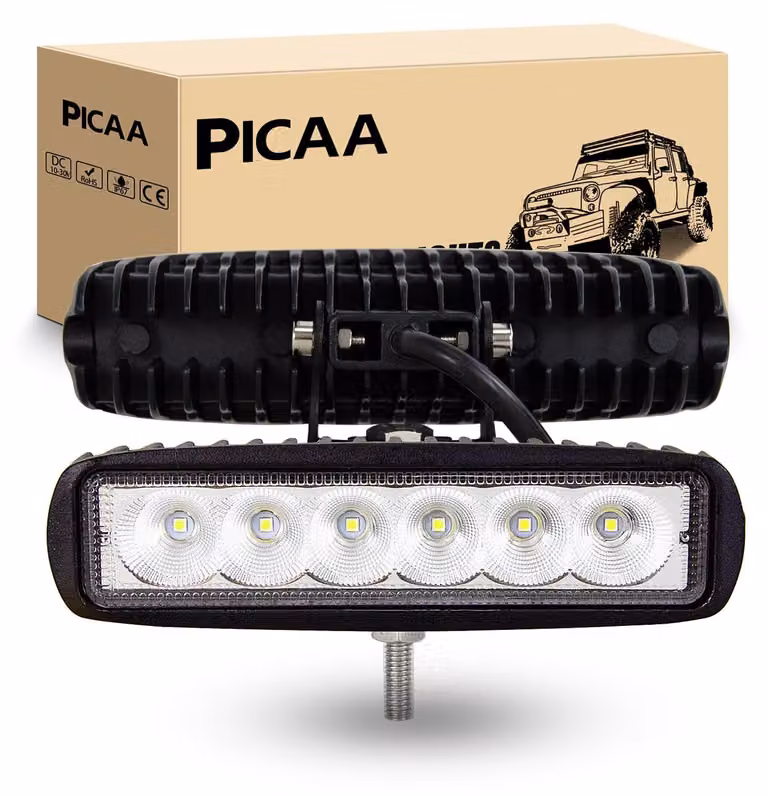 Fari a LED da 2x 18 W, 15,2 cm, fari per fuoristrada