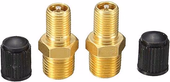 Valvola per compressore d'aria 1/20,3 cm NPT - Ottone nichelato - Valvola per auto e biciclette