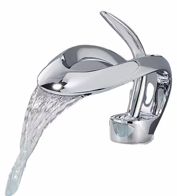 Miscelatore per lavabo, monocomando, da appoggio, cromo