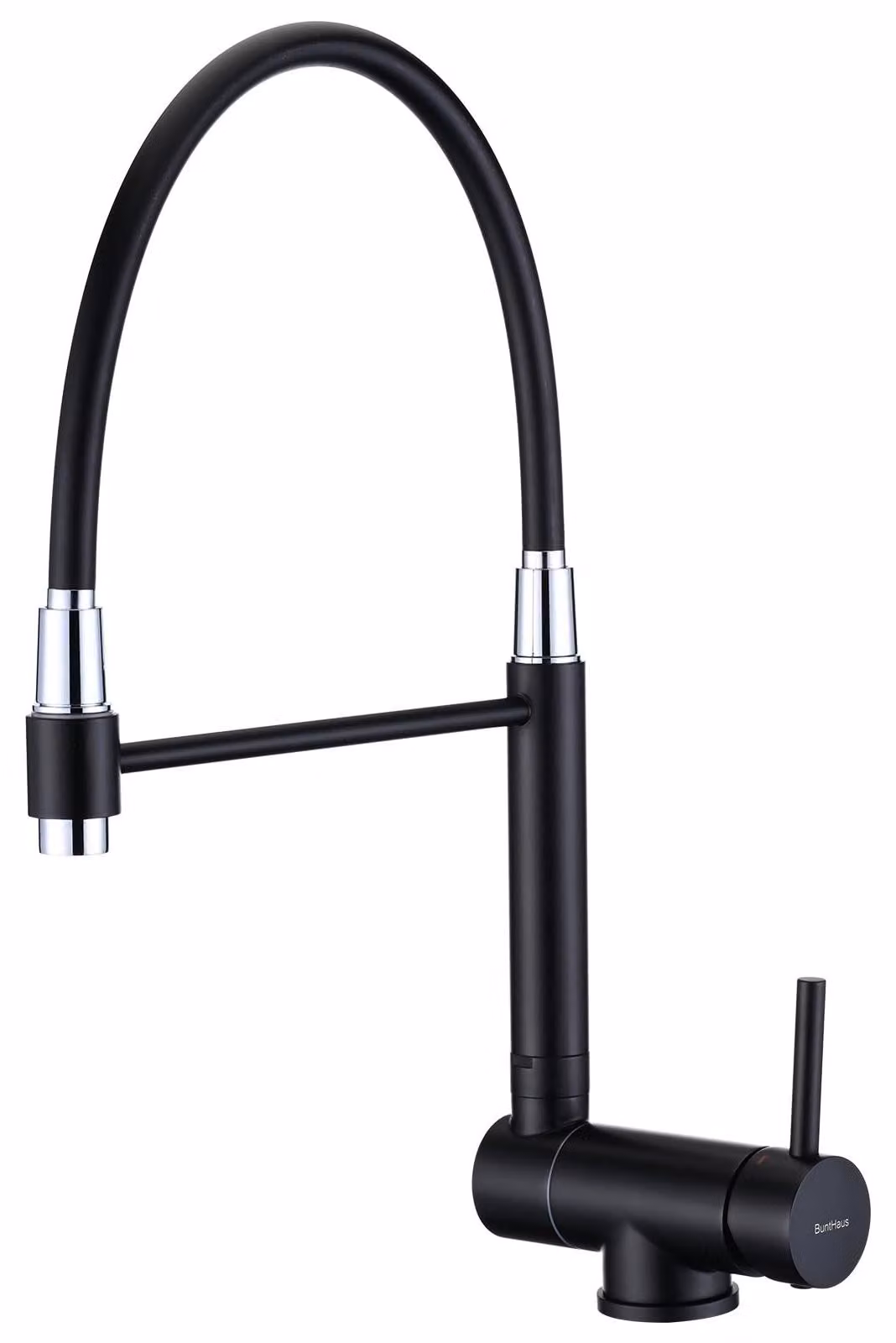 Solidchoice - Rubinetto da cucina nero con bocchetta girevole a 360°