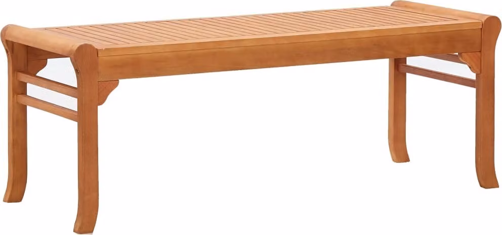 The Living Store Panca da giardino a 2 posti 120 cm in legno massiccio di eucalipto