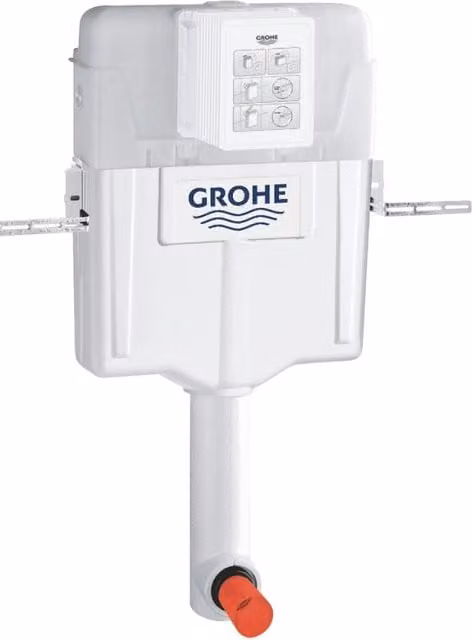 Cassetta da incasso per WC Grohe GD2 con doppio comando di scarico, colore bianco