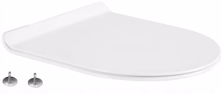 Mexen copriwater a caduta lenta slim, duroplast, bianco lucido - 39010100