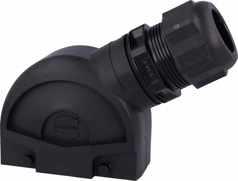HARTING Han ECO 16B Custodia a manicotto, 1xM40 uscita cavo laterale, per 2 staffe (nella parte inferiore) Area di serraggio 16,0 mm -