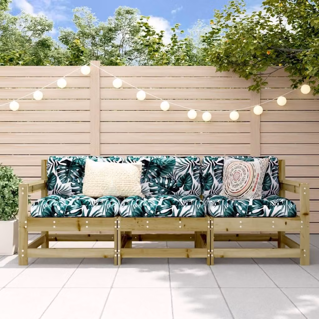 Maison Exclusive - Set da giardino 3 pezzi in legno di pino trattato