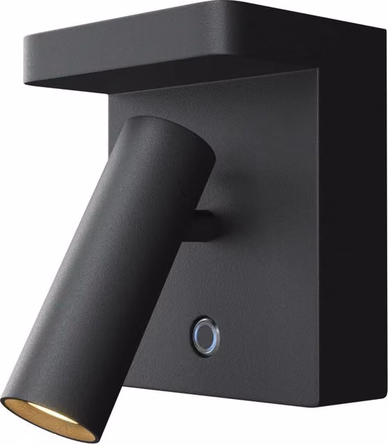 Applique moderna Maytoni Aron con luce LED integrata in alluminio nero – 1