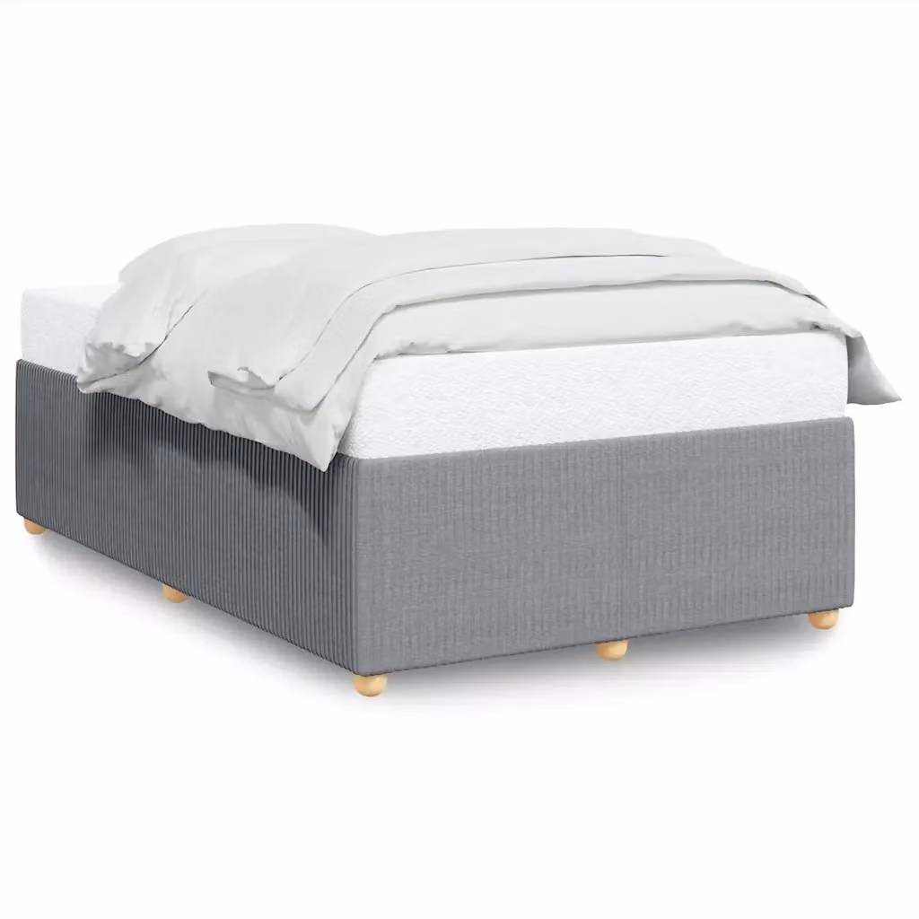 Giroletto senza materasso vidaXL in tessuto grigio chiaro con doghe in legno L/P: 120 x 200 cm – 2