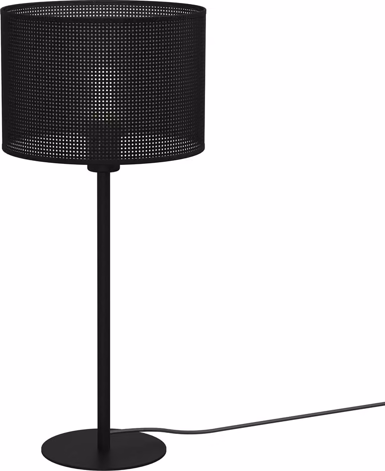 Lampada da tavolo Loft paralume in rete nera Ø25cm Paralume Loft 1xE27 15W Luminex
