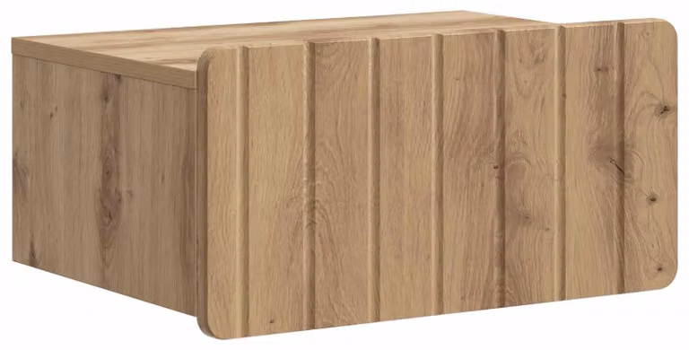 Mobiletto da notte a muro Rovere Artigianale 49 x 34,5 x 24 cm