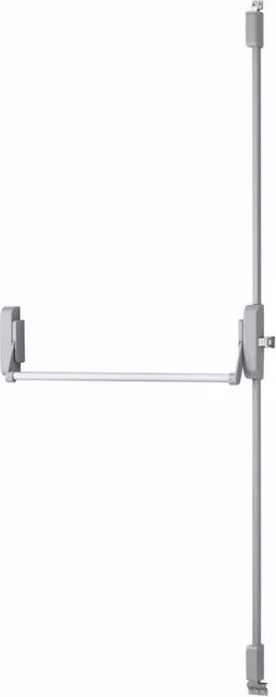 Serratura antipanico THIRARD a 3 punti alto e basso, reversibile, colore grigio, per porta con larghezza massima 1150 mm