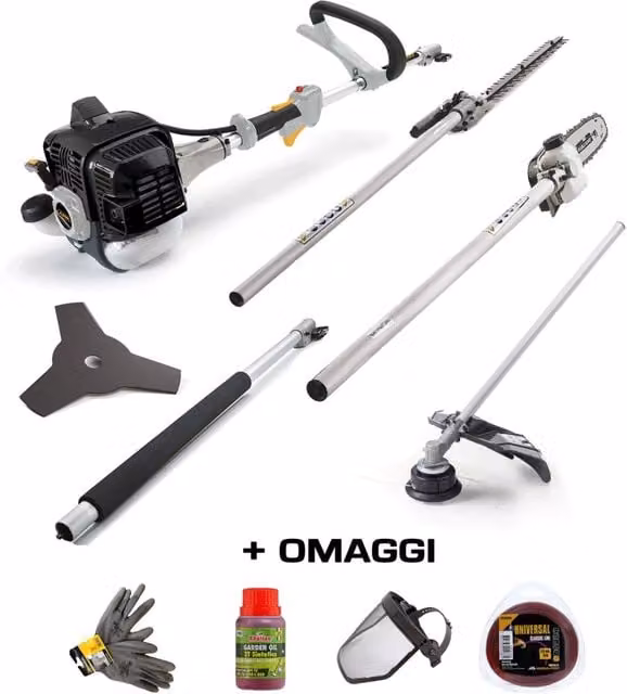 Multiutensile Alpina AMT 26 5 in 1 Decespugliatore Tagliasiepi Motosega 25 cc