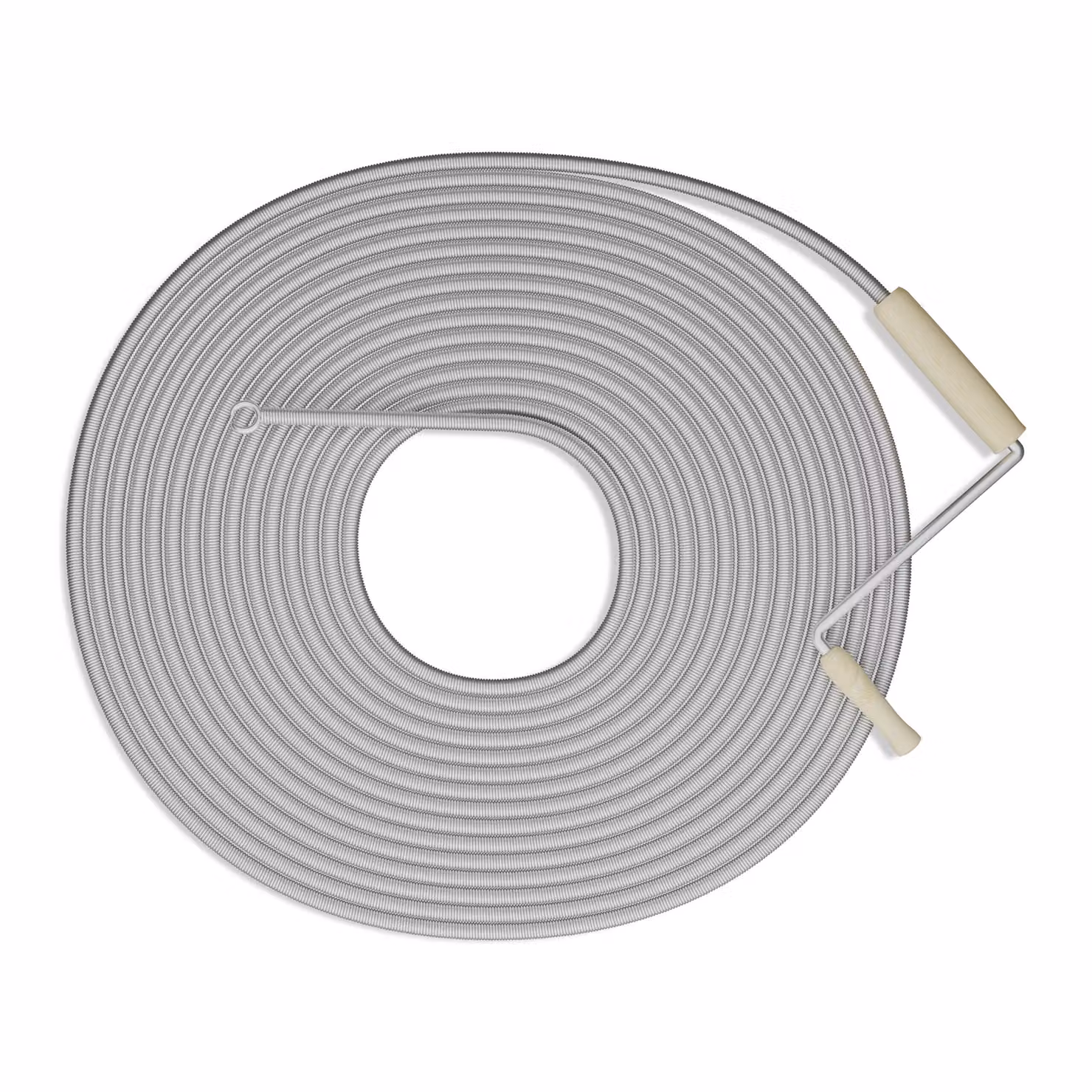 Relaxdays Spirale per la pulizia delle tubature, lunghezza 15 m, per lavandini, WC, docce, vasche da bagno, spirale per scarichi, in acciaio, color argento