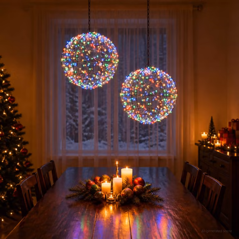 vidaXL Luce a punta di Natale 2 pz 600 LED Multicolore
