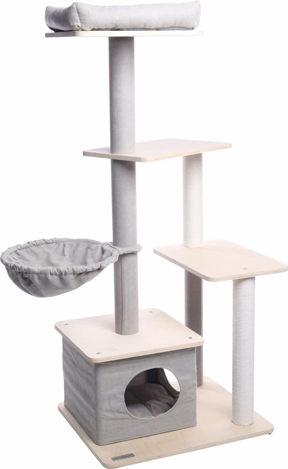 Albero per gatti Flamingo modello Camilo, colore grigio
