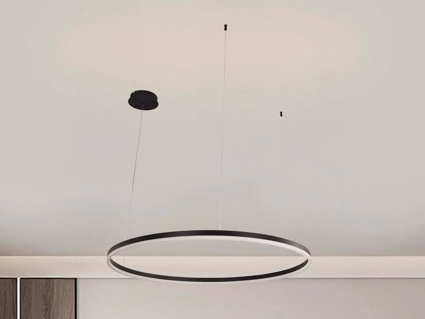Lampada a sospensione LED con telecomando - 80 cm, 55W - Lampade a sospensione (J4379/B)