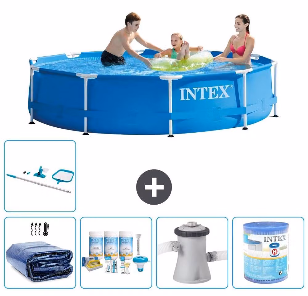 Piscina autoportante rettangolare - 305x76 cm - 6 pezzi - Modello S31477