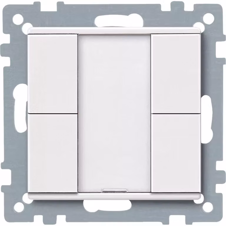 Schneider Electric Pulsante doppio plus, bianco polare, sistema M MTN627619