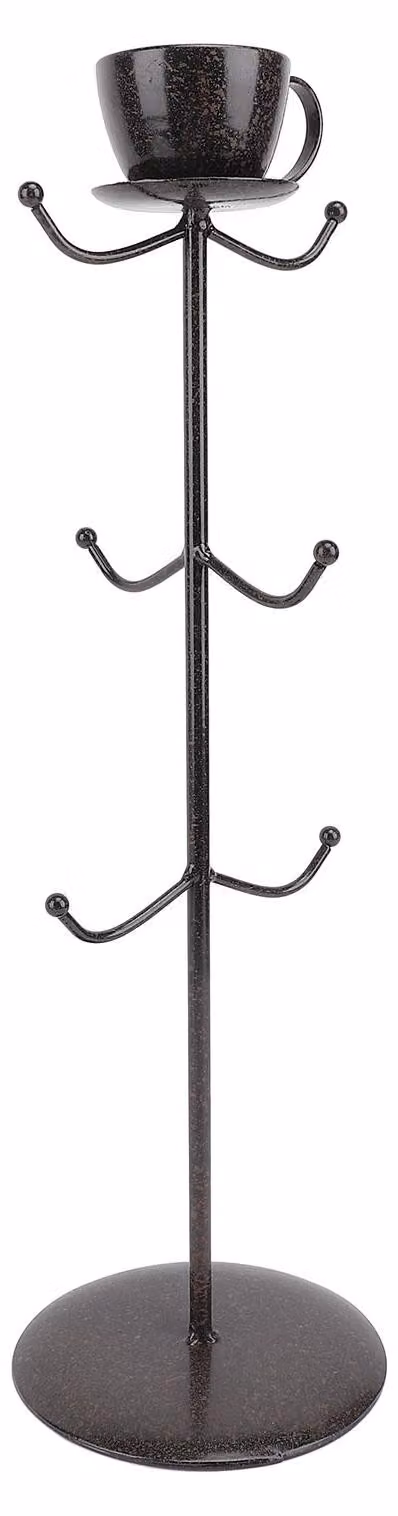 Portabicchieri albero piano di lavoro scaffale per tazze da caffè supporto in metallo con base cucina organizer per la casa