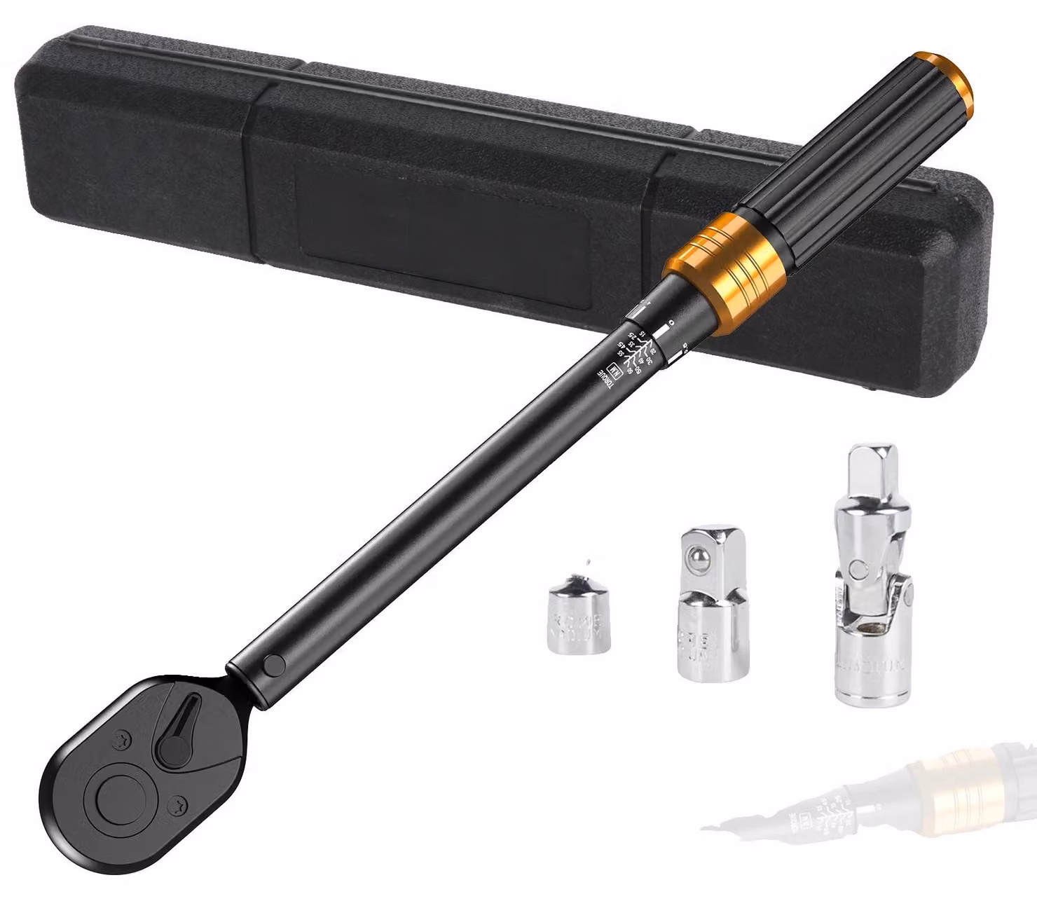 Chiave dinamometrica, lunghezza 30 cm, impugnatura ergonomica, coppia di serraggio da 10 a 150 Nm, precisione ±4%, adatta per la manutenzione di auto e biciclette