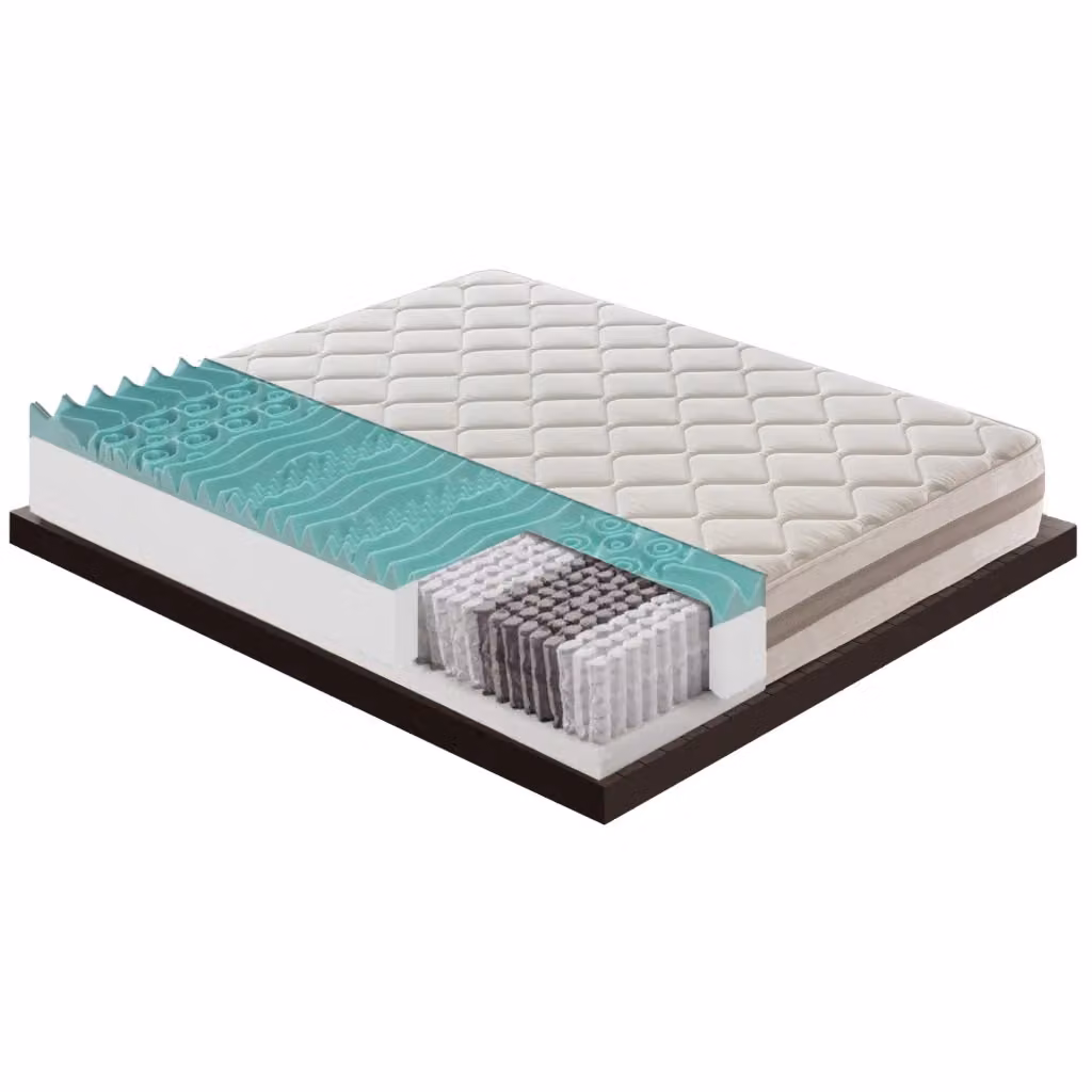Materasso Piazza e Mezza MaterassieDoghe Hybrid con Molle Insacchettate, Memory Foam e 9 Zone Differenziate, Bianco, L/P/H: 140 x 190 x 22 cm – 2