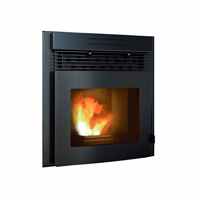 Punto Fuoco Alessia 60 Inserto Camino a Pellet Nero 11 kW L: 70.5 cm, P: 61.5 cm, H: 59.5 cm – 2