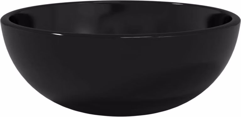 Lavandino in Vetro Temperato 30x12 cm Nero