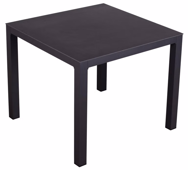 Tavolo da giardino Tarifa 90 x 90 cm alluminio grigio scuro