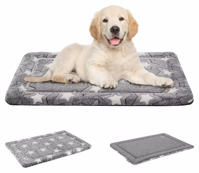 Cuccia per cani, reversibile e lavabile, colore grigio, dimensioni 76 x 51 cm